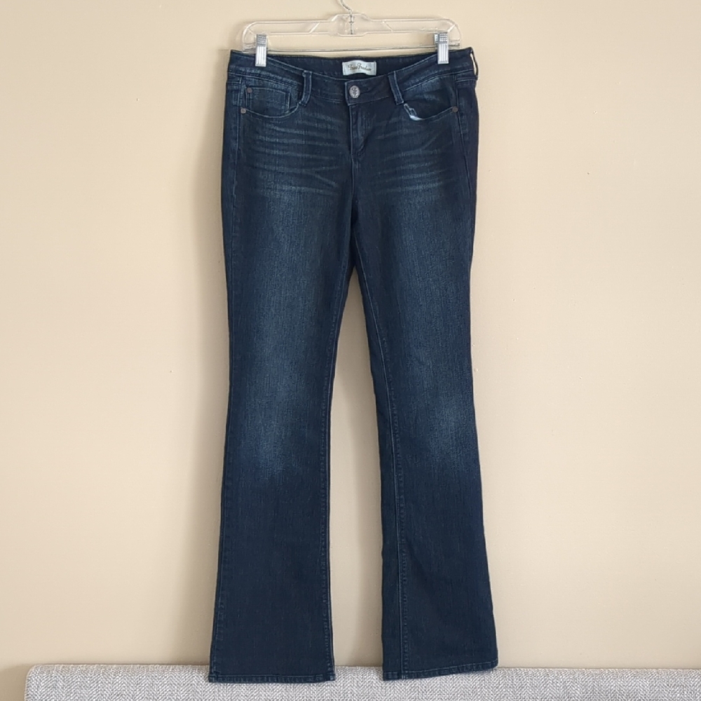True Freedom Size 11 Heart Me Blue Denim Jeans Flap Pockets